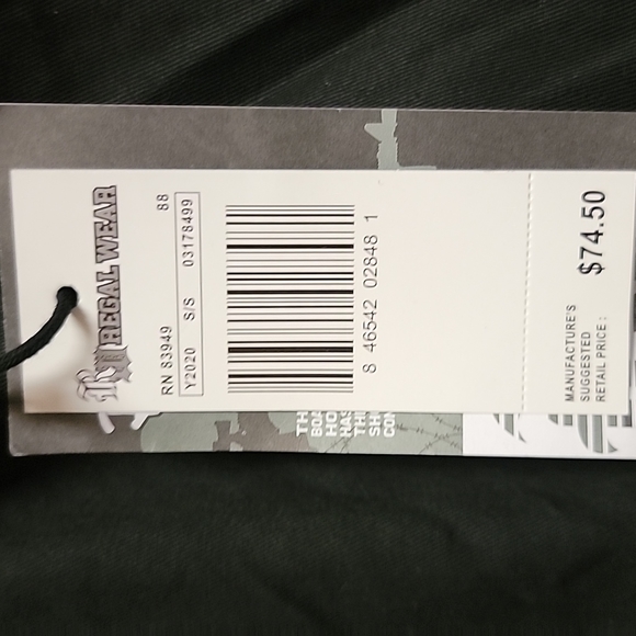 REGAL wear black Cargo pants with belt and ankle draw string size small - Picture 6 of 7